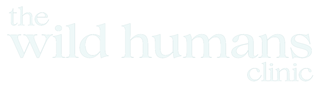 the wild humans clinic logo bianco